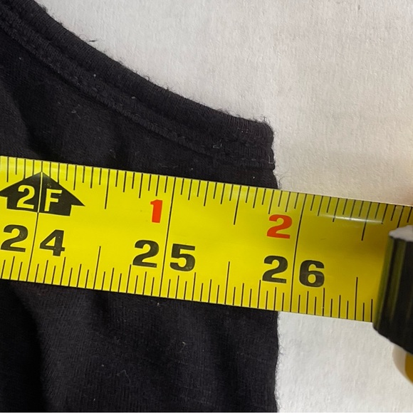 Croft & Barrow Black Sleeveless Rayon Top with Fabric Overlay on Front W… - Picture 7 of 9